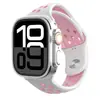 Adecuado para Apple Watch 9 10 S11 Correa de Silicona Bicolor Corte Diagonal Nike Pulsera de Muñeca con Cabezal Diagonal iWatch Ultra