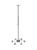 Suporte de Infusão em Aço Inoxidável, Espessado, Telescópico, Ajustável, Móvel, De Chão, Suporte de Gotejamento com Cinco Garras, Suporte para Garrafa, Exportação do Fabricante