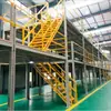 Prateleiras de plataforma para sótão feitas sob medida, prateleiras de armazenamento de fábrica, prateleiras de dois níveis, construção de plataforma de aço de camada dupla, aço viga I