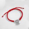 Pedra da Lua Changming Fechadura Par de Corda de Mão para Casal Par de Design de Nicho Retrô Pulseira Corda Vermelha Benmingnian Pulseira Fechadura Ruyi