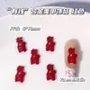 Mahjong Año Nuevo Fortuna Aleación Roja Accesorios para Uñas Arte Chino Rojo Grande Paz y Alegría Decoración de Uñas Portátil