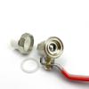 Válvula de bola de cobre de doble junta suelta PPR, interruptor de válvula manual para puerta, válvula de bola de cobre termofusible DN20 25 32, accesorios de tubería para decoración del hogar