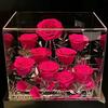 Rosa de Flor Preservada Caja de Regalo Acrílica Regalo del Día de San Valentín Chino para el Cumpleaños de la Novia Adornos Decorativos de Alta Gama
