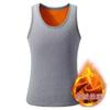 Chaleco Cálido Grueso con Forro Polar para Hombre Otoño e Invierno Juvenil Color Sólido Ajustado Guapo Base Ropa Interior Deportiva Chaleco
