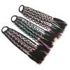 Cola de caballo con trenza pequeña para niños, cola de caballo de color, anillo para el cabello con cuerda de color, 12 coletas