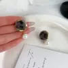"Coleção de Brincos de Pelúcia" Atmosfera Outono e Inverno Brincos com Pingente de Bola de Pelo Design de Alto Padrão para Mulheres Brincos de Réveillon