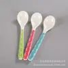 Talheres de melamina imitação de porcelana colher de plástico colher pequena acessórios para máquina de iogurte Colher colher de presente atacado binário de um yuan