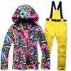 Nuevo Traje de Esquí Traje para Mujer Corea del Sur Invierno Exterior Snowboard Doble Tabla Cálido Engrosado Traje de Esquí traje Mujeres