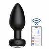 Plug Vibratório Yuyue Amor Profundo - Versão APP Plug Anal Massageador Brinquedo Sexual Adulto Controle Remoto Plug Anal Feminino Transfronteiriço