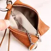 Nova Bolsa de Moedas com Pescoço Pendurado, Porta-Cartões Portátil, Bolsa Simples para Chaves e Fones de Ouvido, Mini Bolsa Pequena, Carteira Pequena com Zíper Feminina