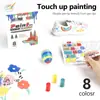 Caneta de Pintura Colorida com Duas Pontas para Pneu de Carro, Caneta de Retoque à Prova d'Água, Marcador Oleoso Colorido de Venda Quente Transfronteiriça, Não Desbota