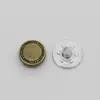 Rebites Metálicos de Letra Vintage 8mm Botões de Fixação para Bolsos de Roupa Jeans Botões Decorativos para Bainha de Calça Studs para Sapatos Chapéus