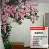 Folhas de Árvore Simulação Galhos Cipós Flores Artificiais Cipós Rattan Interior Sala de Estar Tubos de Parede Decoração de Parede de Plantas Verdes Paisagismo