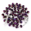 Collar de Cuentas de Vidrio Morado Planas 62036828