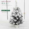 Árbol de Navidad de comercio exterior con flocado de nieve de escritorio navideño personalizado de 30/40/60 cm de cedro.
