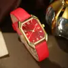 Comercio Exterior Nuevo Reloj para Mujer Cuadrado con Correa de Cuarzo Versión Coreana Reloj de Alta Gama para Mujer Venta al por Mayor