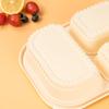 Caja de Embalaje Desechable, Lonchera Biodegradable de Almidón de Maíz, Lonchera de 456 Compartimentos, Lonchera para Llevar, Desechable Comercial