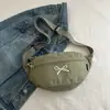 2025 Nuevo Estilo Fresco Bolso de Pecho con Lazo Estilo Ins Coreano Ligero Bolso de Cintura para Estudiantes Bolso Cruzado de Nicho Estilo Mori