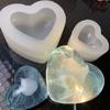 DIY Cristal Goma Gotejante Aromaterapia Gesso Espelho Silicone Tamanho Estéreo Coração Amor Goma Gotejante Molde Joia Decoração