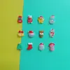Accesorios de resina de Navidad de dibujos animados DIY parche para funda de teléfono de pegamento de crema Accesorios para el cabello de muñeco de nieve y alce de Navidad