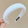 Diadema retro de corona alta para mujer, simple y elegante, diadema de ala ancha que no estrangula el cabello, accesorio para el cabello de moda estilo coreano