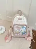 Mochila Grande Capacidade Menina Gatinho 2026 Nova Desenho Animado Moda Embossada Mochila de Viagem Hello Kitty Bolsa Ita