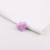 Colgante de Corazón de Durazno Mediano Brillante Colorido DIY Hecho a Mano Hecho por Uno Mismo Charm para Llavero Material para Joyería Pequeños Accesorios