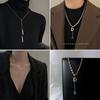 Cadena para Suéter de Otoño e Invierno Durmiendo Sin Collar de Moda Nicho de Lujo Ligero de Alta Gama Largo Combinable Accesorios para Camisa Base de Moda