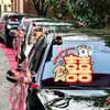Pegatinas de Palabras Felices, Pegatinas para Coche de Boda, Juegos de Decoración y Diseño, Suministros para Flota de Coches de Boda, Pegatinas Estáticas