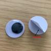 Acessórios para Olhos de Boneca de Brinquedo Artificial Feitos à Mão DIY Adesivo Autoadesivo Preto e Branco Olho Móvel Patch de Olho de Peixe