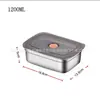 Caja Sellada de Acero Inoxidable para Conservar Frescura Transfronteriza Hogareña para Refrigerador y Congelador Almacenamiento de Frutas Lonchera Lonchera Envío Directo