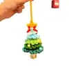 Presentes Criativos de Natal, Estrelas Coloridas de Lã Crochê à Mão, Enfeites Pequenos Decorativos para Árvore de Natal e Carro para Melhorar a Atmosfera