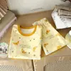 Novo Conjunto de Roupa Íntima Térmica Infantil 2026, Sem Costura, Espessado 500g Lã-Seda, Roupas de Outono e Calças, Pijama de Inverno
