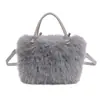 Nova bolsa de pelúcia de inverno para mulheres, moderna 2026, pequena bolsa transversal de grife com textura de alta qualidade