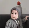 Toucas para Bebês Outono e Inverno Novo Estilo Fofas e Super Adoráveis Toucas de Puxar para Bebês e Crianças Pequenas Toucas de Lã Quentes com Proteção para as Orelhas para Meninos e Meninas