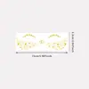 Pegatinas de tatuaje de maquillaje facial de oro de alta gama europeas y americanas transfronterizas, pegatinas de tatuaje temporal de maquillaje facial con purpurina para fiesta de lámina dorada