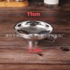 Embudo de acero inoxidable 304 de gran diámetro y tamaño pequeño para uso doméstico en la cocina, para mermeladas, vino, aceite y encurtidos.