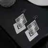 Pendientes Largos de Metal Exagerados Estilo Europeo y Americano, Gancho de Oreja con Borla de Moda, Elementos Populares de Influencers, Varios Accesorios para Orejas