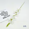 Gladiolo pequeño de un solo tallo flor artificial, orquídea falsa, arreglo floral para sala de estar en casa, flor de mesa, flor para decoración de bodas, flor artificial nórdica