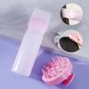 Ensamblaje de Producto Nuevo Transfronterizo 19 Dientes Silicona Mantenimiento Masaje Champú Limpieza en Seco del Cabello Botella Botella para Tintura de Cabello en stock Mayoreo