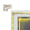 Conector Sin Soldadura para Tira de LED de Bajo Voltaje Crystal Conector de Tira de Luz Cob Terminal Tipo L 5/8/10mm