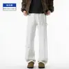 Novedad de otoño para hombre, pantalones de chándal 190 de longitud extendida de cintura alta, pantalones deportivos holgados de pierna recta y pierna ancha para hombre, casual para primavera y otoño