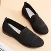Sapato Feminino Branco Guindaste Comércio Exterior Casual Moda Tênis Lona Malha Respirável Solado Macio Chinelo Flat Breathable Sapato de Pano Old Beijing Um