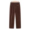 Otoño/invierno nueva madre pantalones cálidos forrados de vellón cintura elástica 200 kg ropa para mujeres de mediana edad pantalones de talla grande