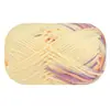 Cor 3 fios algodão leite cor tingimento segmentado gradiente bebê boneca de bebê lã tricotado à mão diy material bolsa