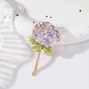 Broche Rosa Vintage Estilo Chino Pintura Lirio de Agua Aceite Flor Mori Flor Loto Broche Delicado Decoración Cheongsam