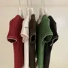 WGWE9338 Guangzhou Trece Hong Ropa de Mujer 2026 Verano Nuevo Estilo Coreano Cuello Redondo Bordado Manga Corta Camiseta Top Delgado