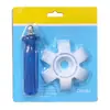 Mango Azul Peine de Aleta Blanca Aire Acondicionado Split Herramienta de Limpieza Generador Set de Limpieza para Radiador de Coche