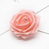 Flor artificial 7CM cabeza de flor rosa flor de espuma PE decoración de boda DIY guirnalda decoración de pastel producción de bola de flores