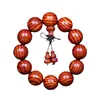 Pulseira de Pau-Rosa de Folha Pequena, Sândalo Verde, Mogno Huanghuali DIY Contas Budistas Rosário Pulseira Fabricante Atacado